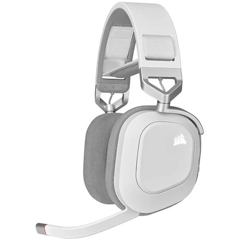 Headset Corsair HS80 RGB Wireless - Blanco - CA-9011236-NA