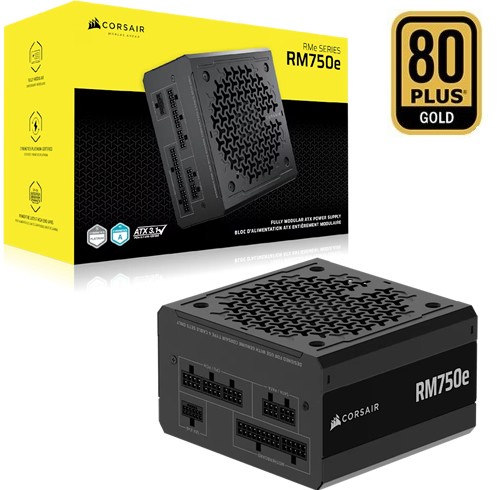 Fuente de Poder Corsair RMe Series RM750e 750W - Fully Modular - ATX 3.1 PCIe 5.1 - CP-9020295-NA