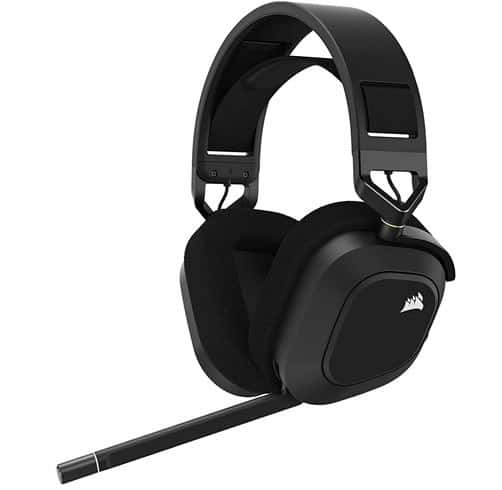Headset Corsair HS80 RGB Wireless Carbon - CA-9011235-NA