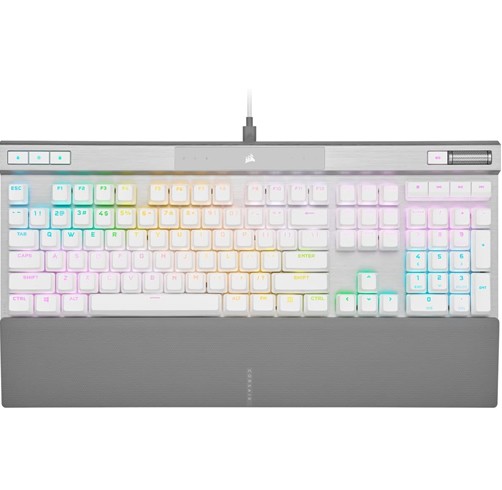 Teclado Corsair K70 Pro -  Ingles - Corsair OPX - Gris/Blanco - CH-910951A-NA