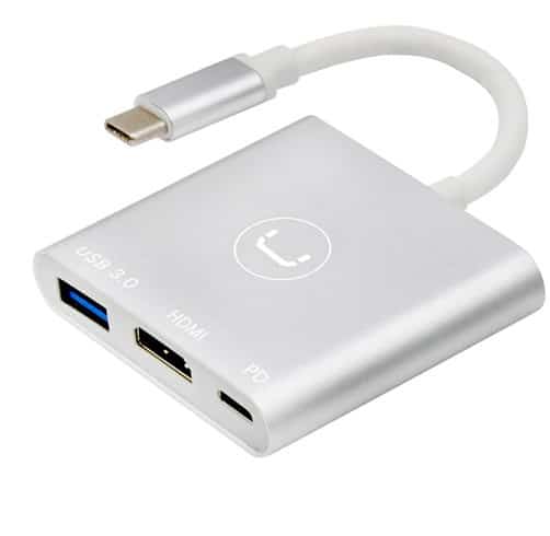 HUB UNNO TEKNO USB Tipo C a USB 3.0/4K Video/Power Delivery - HB1101SV