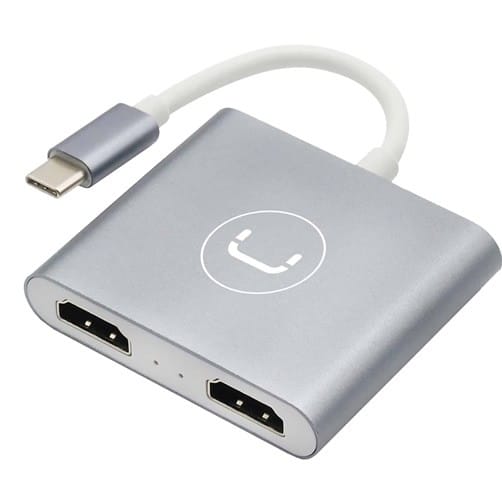 HUB UNNO TEKNO USB-C a Dual HDMI 4K  - HB1103SV