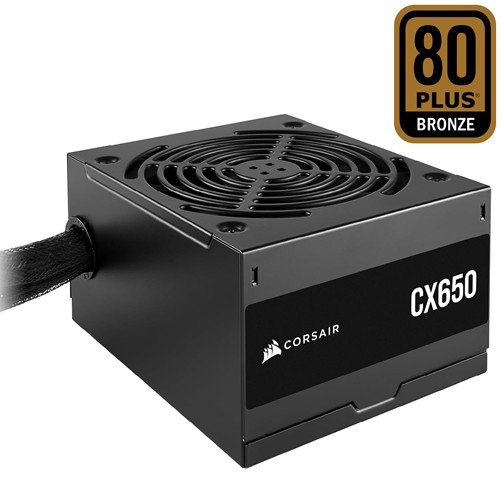 Fuente de poder Corsair CX650- - 80 Plus Bronze - CP-9020278-NA