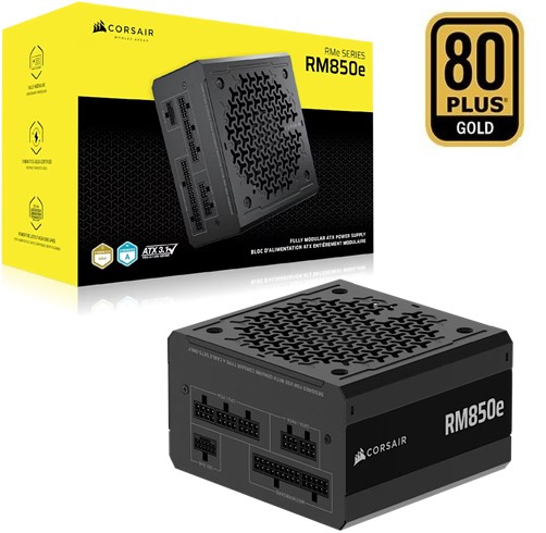 Fuente de Poder Corsair RMe Series RM850e 850W - Fully Modular - ATX 3.1 PCIe 5.1 - CP-9020296-NA