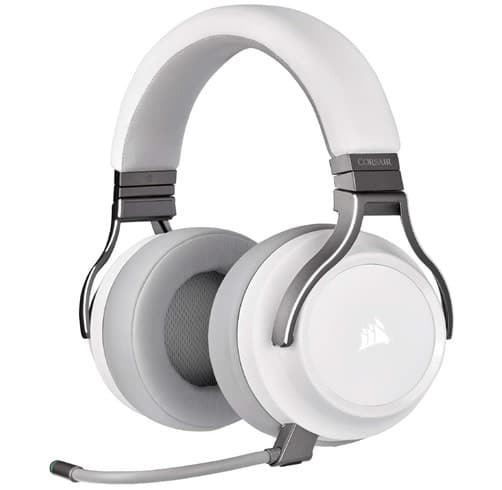 Headset Corsair Virtuoso RGB Wireless Blanco/Gris  CA-9011186-NA