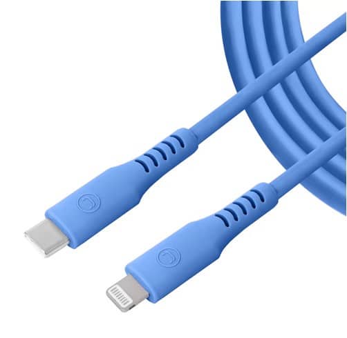 Cable Unno Tekno Tipo C a Lightning - Azul 1.5m - CB4074BL