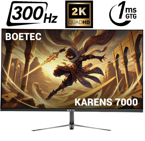 Monitor Boetec Karens 7000 27" 2K HDR - 1ms - 300hz