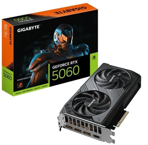 Tarjeta de Video Gigabyte RTX 5060 - 8GB DDR7 - 9VN5060W-00-G10