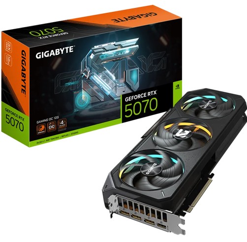 Tarjeta de Video Gigabyte Geforce RTX 5070 Windforce OC SFF - 12GB DDR7 - 9VN5070WO-00-G10