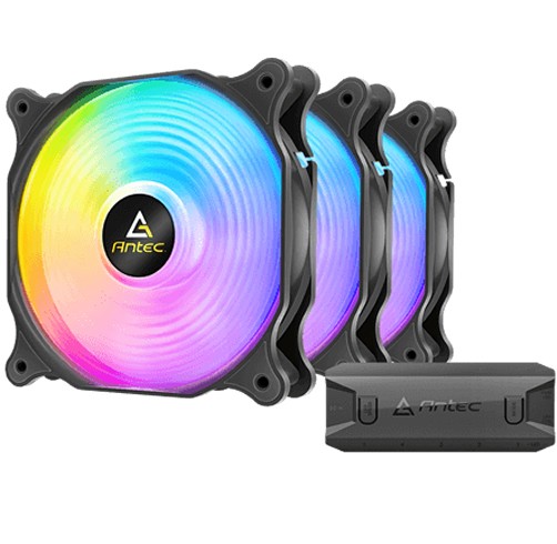 Ventilador Antec Neon F12 Racing - ARGB - Pack 3