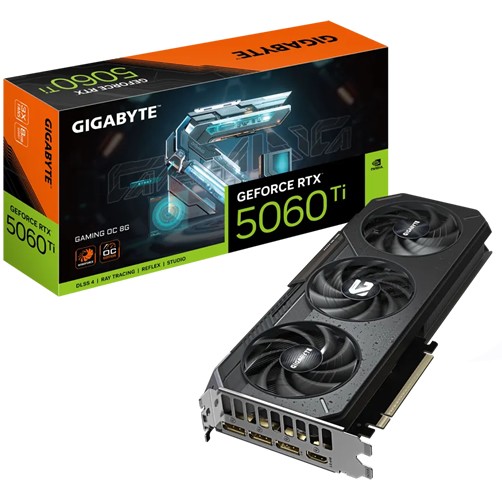 Tarjeta de Video Gigabyte RTX 5060 TI TGaming - OC - 8GB DDR7 - 9VN506TGO8-00-G10