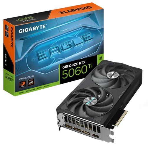 Tarjeta de Video Gigabyte RTX 5060 TI Eagle - OC - 8GB DDR7 - 9VN506TEO8-00-G10