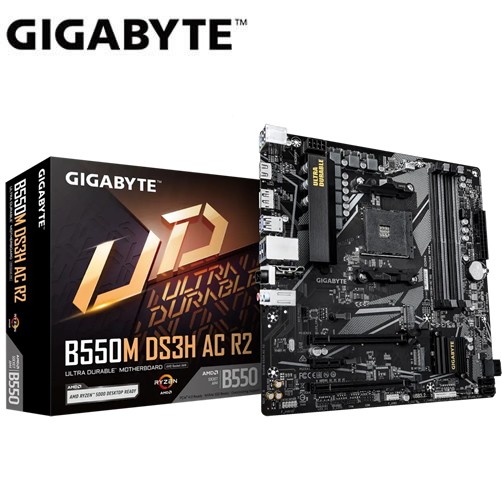 Tarjeta Madre Gigabyte B550M DS3H AC R2 - 9MB55MDHR-00-G10 AM4