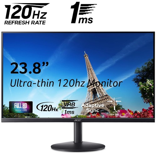 Monitor Acer SB3 Series - SB243Y - 24" FHD - IPS - 120Hz - 1ms - UM.QS3AA.001
