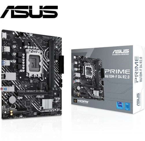 Tarjeta Madre Asus Prime H610M-F D4 R2.0 - DDR4 - 90MB1H70-M0EAY0-Socket Intel LGA 1700