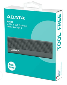 Encapsulador Adata EC680 M.2 SSD - USB 3.2 - Type C - Negro - EC680-CCGY