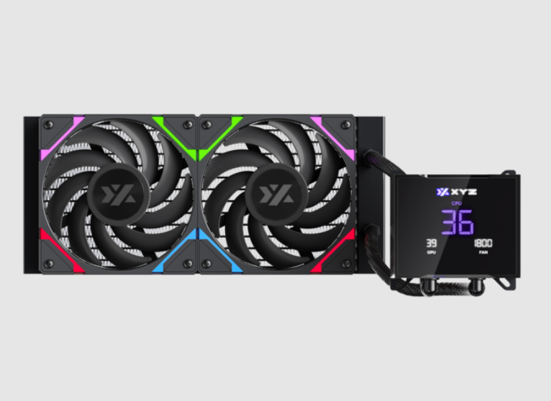Enfriamiento Liquido XYZ Hydrotemp - 240mm - Pantalla LCD - Negro - X-WC-HYDROTEMP-240B