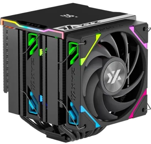 Enfriamiento XYZ Thermax 6 Pro Duo  ARGB - Pantalla Digital - Negro - X-AC-THERPRODUOB6