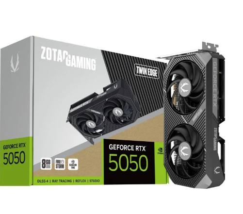 Tarjeta de Video Zotac Gaming Geforce RTX 5050 8 GB Twin Edge OC - Negro 