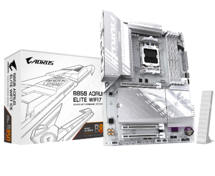 Tarjeta Madre Gigabyte B850 Aorus Elite Wifi7 ICE - AM5 - Blanca - 9MB85EL7E-00-G10 AM5 - DDR5