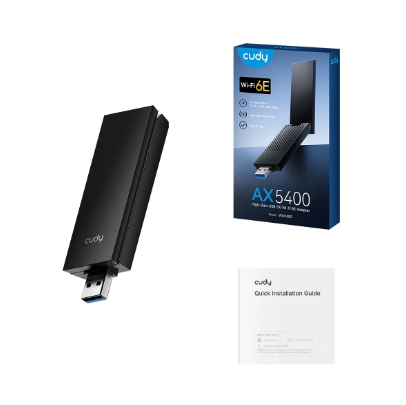 Adaptador USB WIFI Cudy AX5400 - Tri Band - WIFI 6E - WU5400