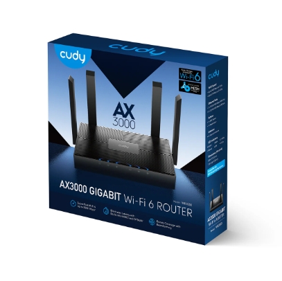Router Cudy AX3000 Gigabit Wifi 6 - Whole-Home Mesh - Negro - WR3000