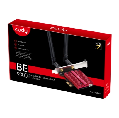 Adaptador Cudy BE9300 - Wifi - Bluetooth - PCIE - WE9300S