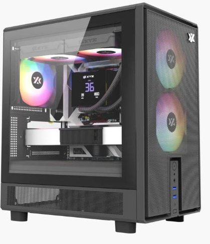PC M-TECH Procesador AMD Ryzen 5 9600X - Liquido XYZ Aquapulse - 240mm - Pantalla LCD - Gigabyte B650M H DDR5 - Antec G750 - 750w - 80Plus Gold - 1TB PCIe Gen3 x4 -  RAM GSKILL Flare X5 16 GB DDR5 6000 - RTX 5060 Ti 8 GB Twin Edge OC - Case XYZ Atom CS-ATOM-B