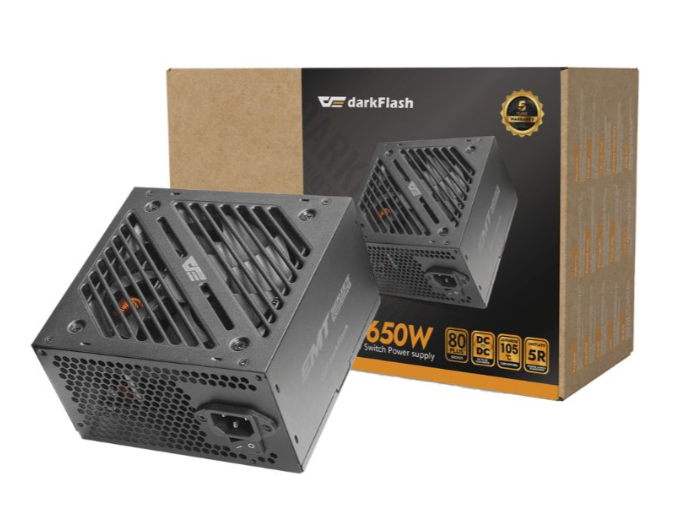 Fuente De Poder DarkFlash EMT 850W 80 Plus Bronce - Negro
