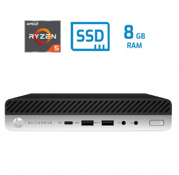 HP EliteDesk 705 G5 DM Ryzen 5 Pro 3400G 8GB DDR4 256GB (Outlet)