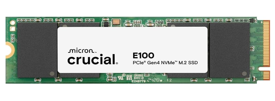 SSD Crucial E100 M.2 PCIe Gen4 NVMe 2280 - 480 GB - CT480E100SSD8