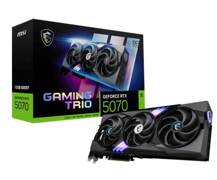 Tarjeta de Video MSI 5070 Gaming Trio OC Edition - 12GB DDR7 - 912-V532-019