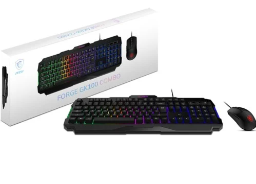 Teclado y Mouse MSI - Forge GK100 Combo - Ingles