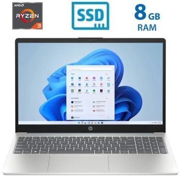 Laptop HP 15-fc0232la - 15.6" FHD  - R3-7320U - 8GB LPDDR5 - 512GB  -  Azul - B9TN6LA#ABM