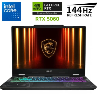 Laptop MSI Cyborg 15 - I7 240H - 16 GB RAM - 512GB SSD - RTX 5060 8 GB -  15.6" FHD 144Hz - B2RWGKG