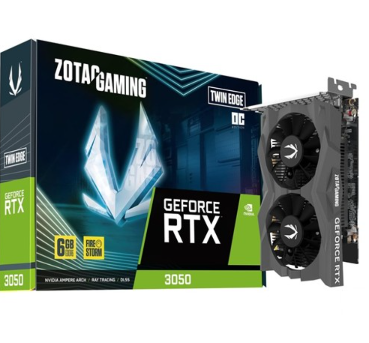 Tarjeta de Video Zotac Gaming RTX 3050 6GB Twin Edge OC - P288-3N641-200Z8