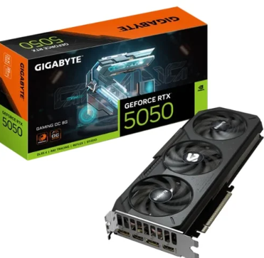 Tarjeta De Video Gigabyte Geforce RTX 5050 Gaming OC - 8GB GDDR6 - 9VN5050GO-00-G10