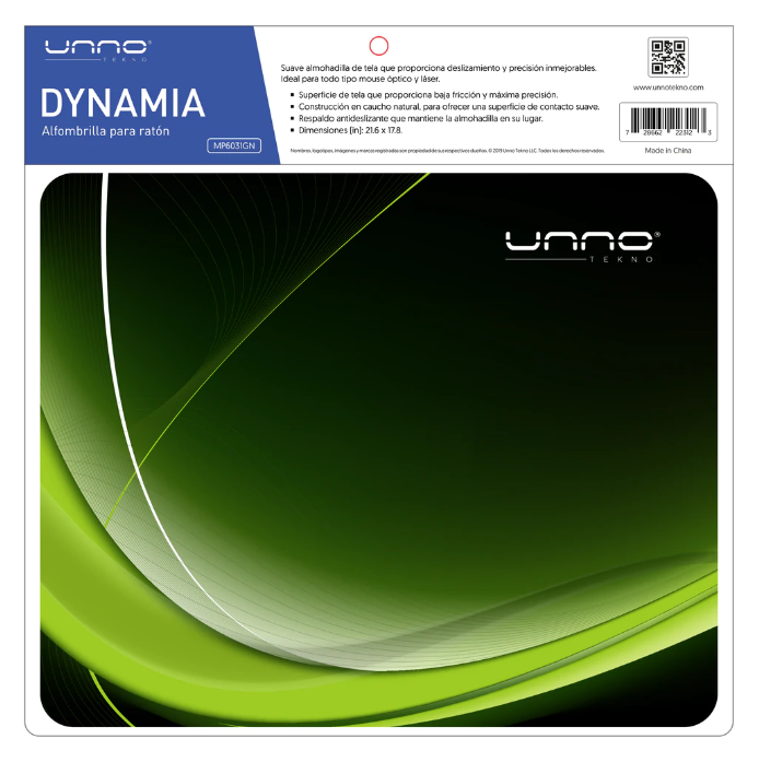 Mousepad UNNO TEKNO DYNAMIA VERDE - MP6031GN