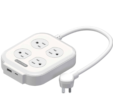 Regleta UNNO TEKNO POWERPOD de 4 EN 1 - USB - PW5085WT