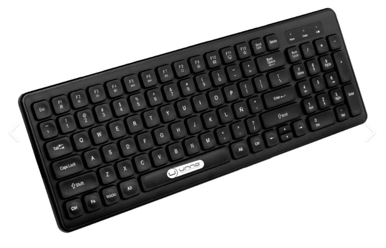 Teclado Unno Tekno KeyPro - Español - Negro - KB6761BK