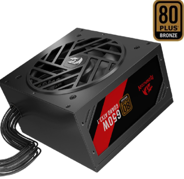 Fuente de Poder Redragon RGPS 650W - 80 Plus - GC-GU02P