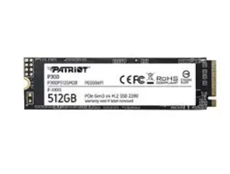 SSD M.2 Patriot P300 - 512 GB - M.2 PCIe Gen3 x4 - 9SE00085-P300P512GM28