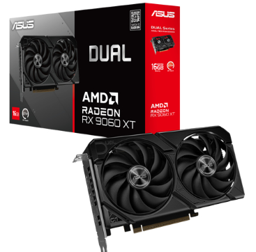 Tarjeta de Video Asus Dual AMD Radeon RX 9060 XT 16 GB - 90YV0LG2-M0AA00