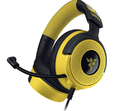 Headset Razer Kraken V4 X Pokémon Edition - Amarillo - RZ04-05180300-R3M1