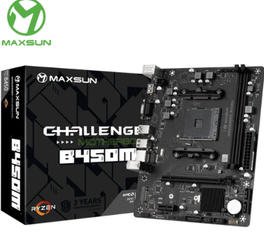 Tarjeta Madre Maxsun Challenger B450M - AM4 - DDR4 - Negro - 8802-000C6974-0002