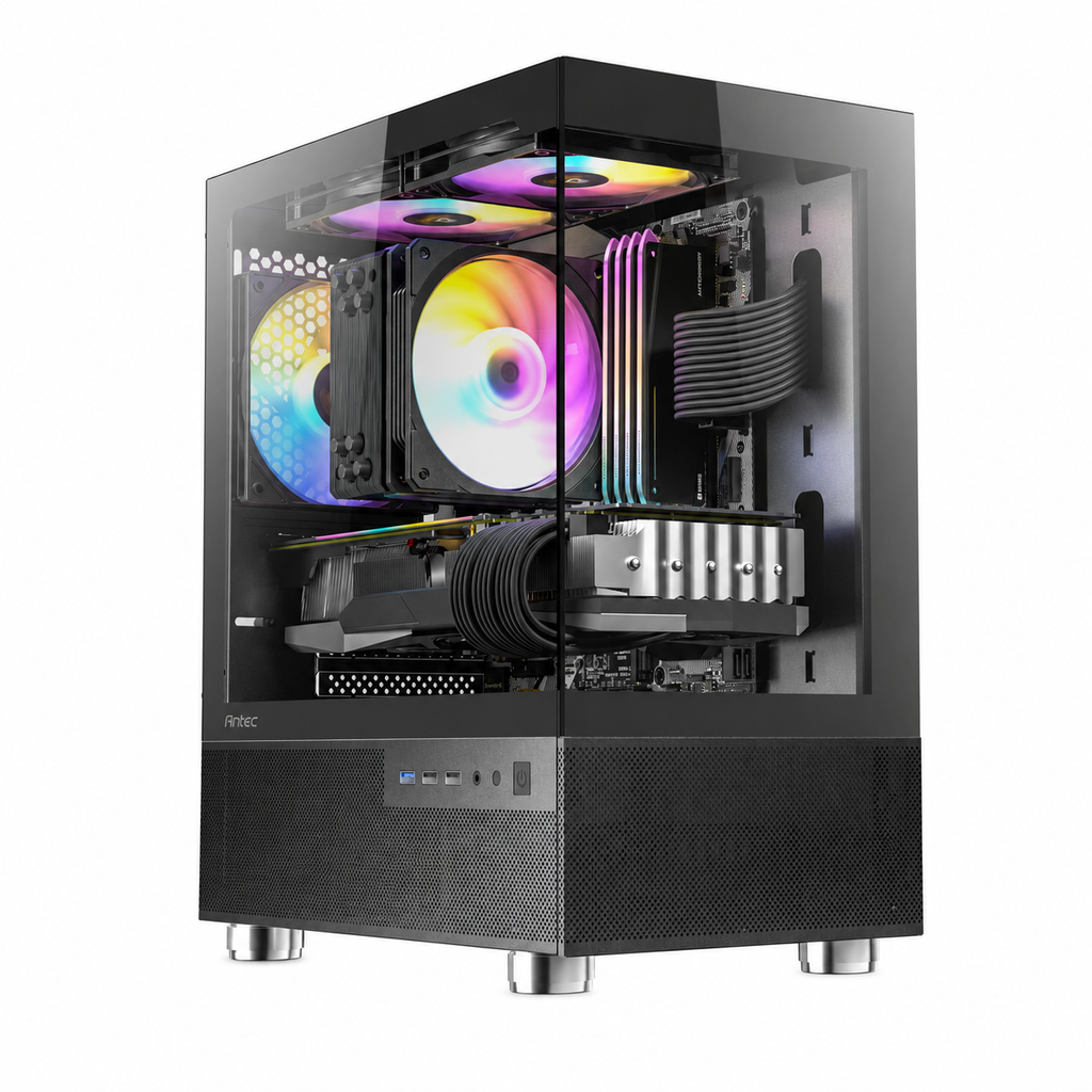 PC M-TEK Ryzen 5 5600GT 16MB, SSD M.2 Patriot P300 - 512 GB - M.2 , ASrock A520M-HVS, Antec CX200M Basic, Redragon RGPS 500W - 80 Plus, 16GB DDR4 3200 , Gigabyte Geforce RTX 5050 Gaming OC - 8GB, WINDOWS 11 PRO
