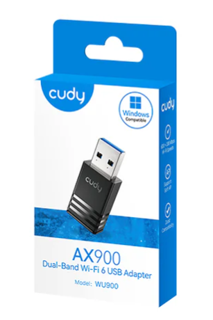 Adaptador USB Wifi Cudy AX900 - Dual Band - WIFI6 - WU900