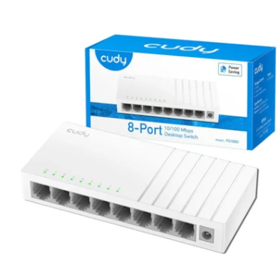 Switch Cudy FS108D - 8-Puertos - 10/100Mbps - Blanco - FS108D_EU