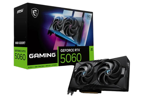 Tarjeta de Video MSI Geforce RTX 5060 8GB DDR7 Gaming OC - Negro - 912-v537-023