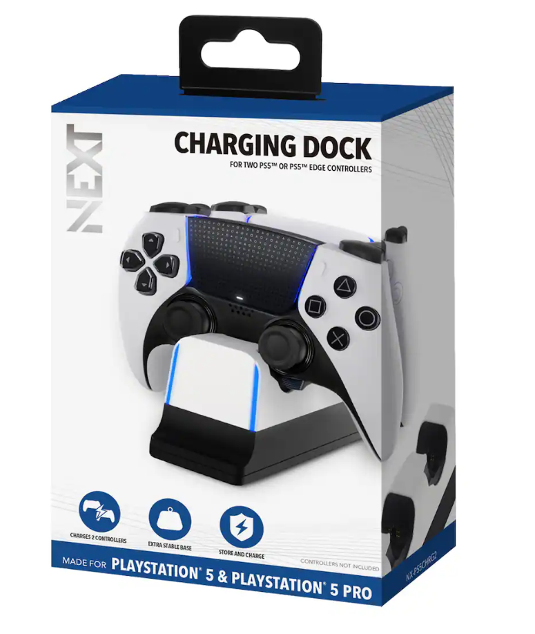 Base de carga Next para 2 controles de PlayStation 5 - NX-PS5CHRG2
